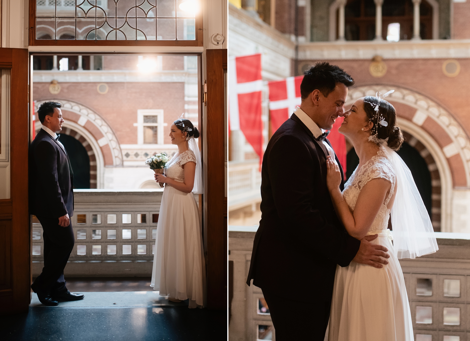 Copenhagen Town Hall Wedding